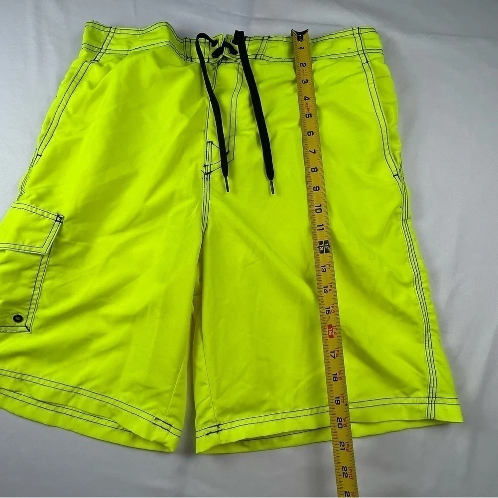 Route 66 - Men’s Trunks - Bright Yellow - Neon - Large